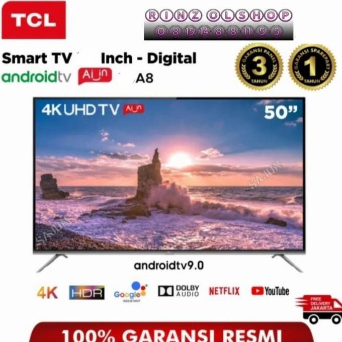 Allthebest- LED TV TCL 55A8 ANDROID SMATR TV UHD 4K DIGITAL TV