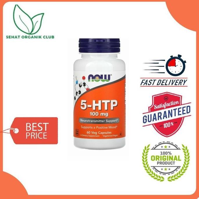 Now Foods 5-HTP 100 mg 60 caps 5 HTP 5HTP - Positive Mood