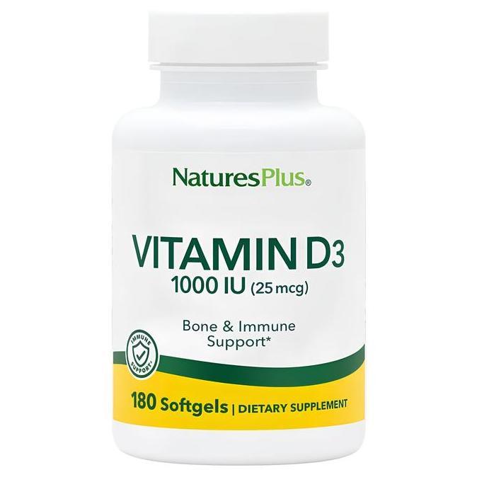 Natures Nature's Plus Vitamin D3 1000IU 5000IU 1000IU + K2 | Vitamin Tulang | NaturesPlus