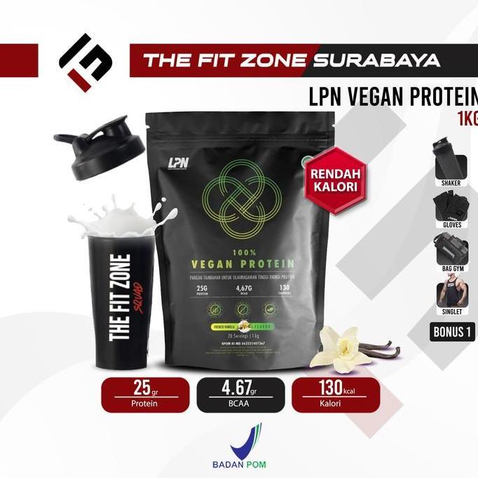 LPN Vegan Protein 2,2lbs BPOM Halal Whey Protein Vegan Diet whey