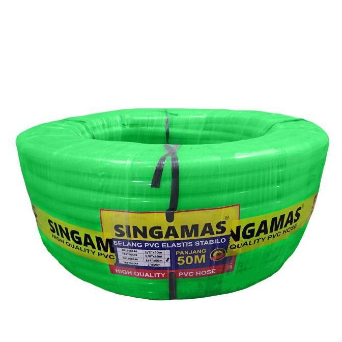 ALS SINGAMAS Selang Air PVC Elastis Stabilo 3/4 Inch x 50 Meter - PVC Hose