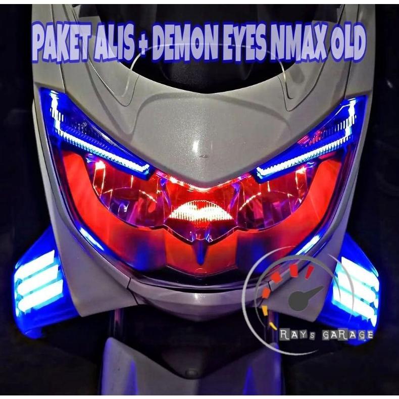 Bonus demon devil eye lampu alis motor nmax old alis nmax old super terang no bintik lampu alis nmax