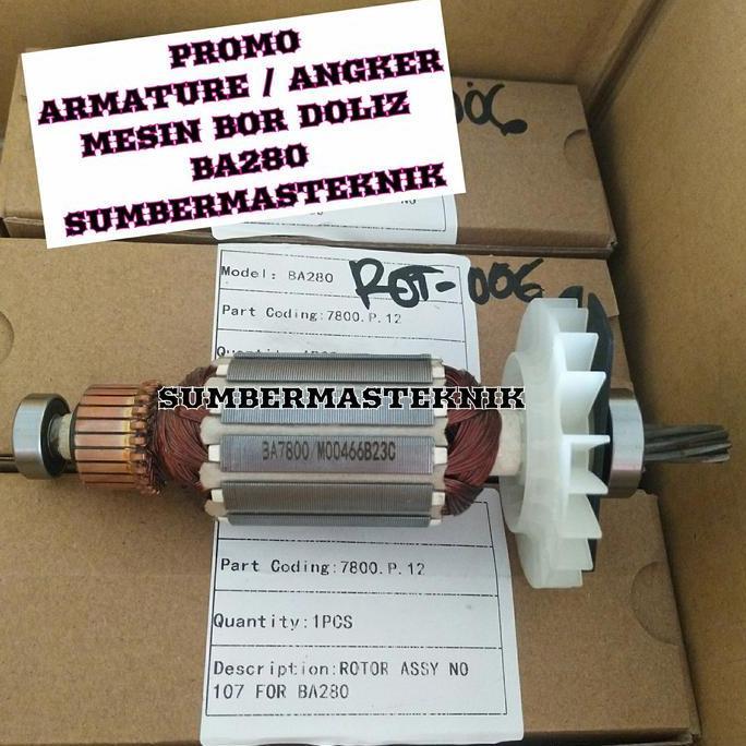 ARMATURE BA280 ANGKER ROTOR MESIN ROTARY HAMMER DOLIZ BA 280 ORIGINAL DOLIZ