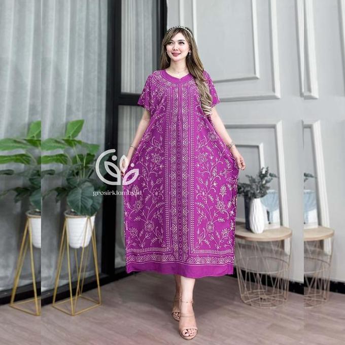 PREMIUM / Daster Lowo Magelang Jumbo Rayon Premium Batik Busui Nyaman Adem