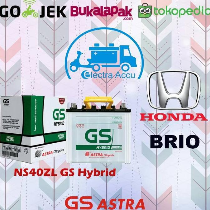 Aki Mobil Honda Brio NS40ZL GS Astra Hybrid Aki Basah