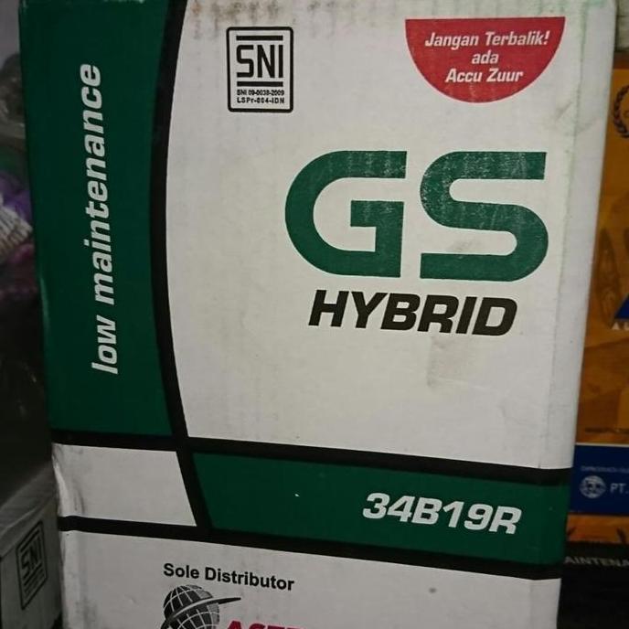 GS Hybrid 34B19R 34Ah aki ori baan baru mobil avanza xenia apv