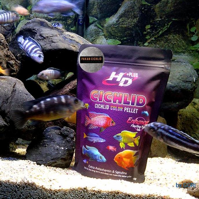 [Pakan Cichlid] Pelet Ikan Hd+ Cichlid Enhancer 500 Gr