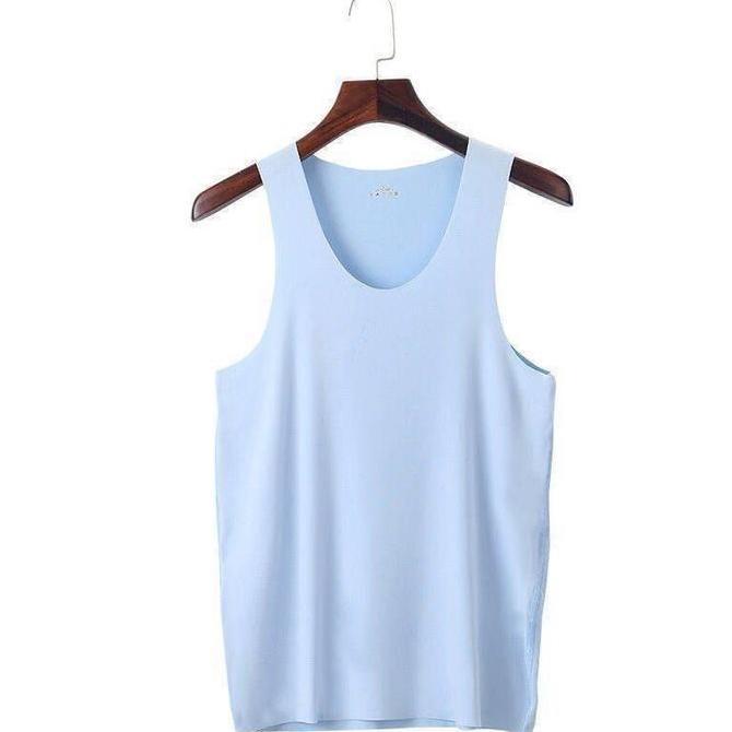 Boxy- Paket Hemat 5 Pcs Kaos Singlet Pria Ice Silk Tank Top Pria Singlet Pria Desa Kaos Oblong Pria 