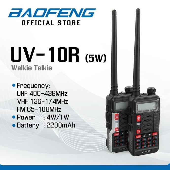 BAOFENG UV-10R (5W) Walkie Talkie HT - Baofeng Indonesia