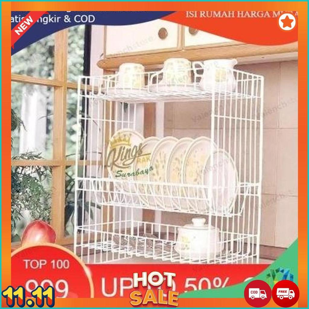 RAK PIRING RPK 03 ANTI KARAT/ RAK PIRING SUSUN 3 / RAK PIRING RPK 03 / RPK 03 / RAK GELAS / RAK DAPU