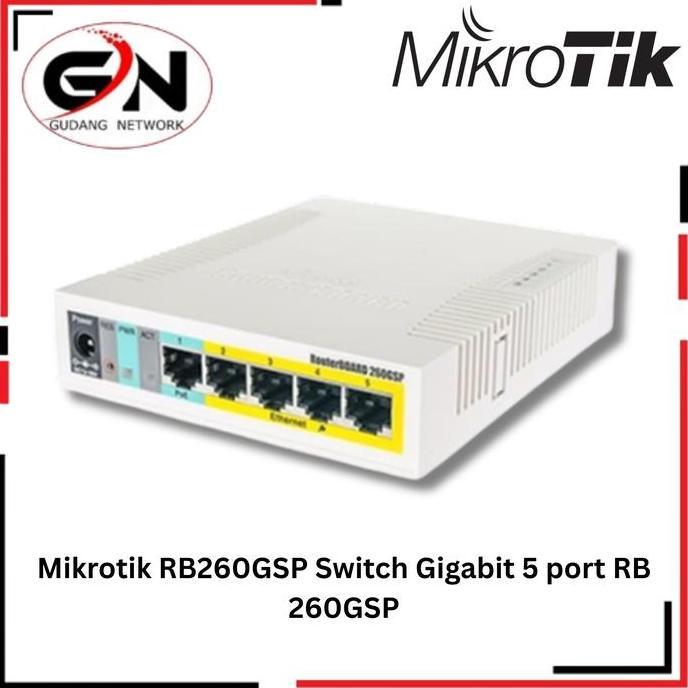 Mikrotik RB260GSP Switch Gigabit 5 port RB 260GSP