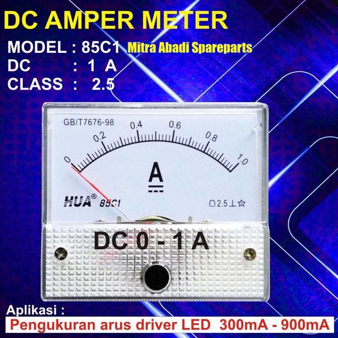 Amperemeter Analog Dc 1A / 1 Ampere / 1000 Ma
