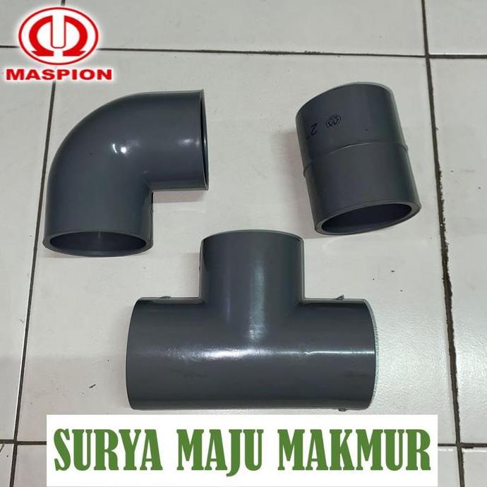 SAMBUNGAN PIPA 3 INCH  MASPION AW KENI 3 INCH TEE 3 INCH SOK 3 INCH MASPION AW L T ELBOW LBO