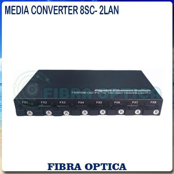 Ethernet Fiber Switch 8 SC 2 Port Gigabit /8 FO 2 Gigabit LAN