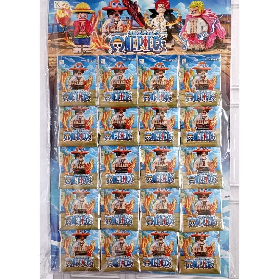 20 Pcs (1 Lembar) Lego Naruto One Piece| Lego Mainan | Lego Anak | Naruto | One Piece