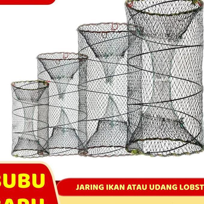 Perangkap Ikan / Jaring Ikan Udang Lobster / Bubu Ikan Lipat Bulat