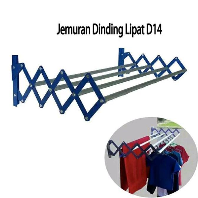 Jemuran Dinding Lipat Besi Alumunium