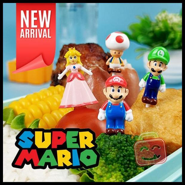 Promo Bento Food Pick Super Mario Picks Tusukan Garpu Dekorasi Hias Bekal Anak Sekolah Luigi Princes