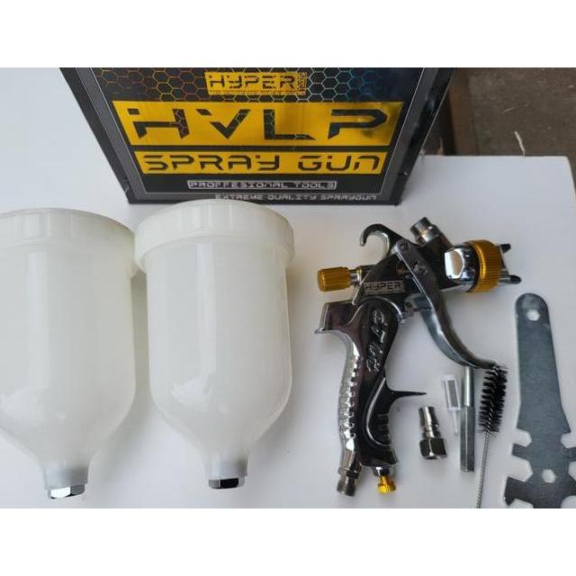 Hyper Spray Gun Hvlp Semprotan Angin Cat Bonus Tabung Atas 600Cc Hvlp