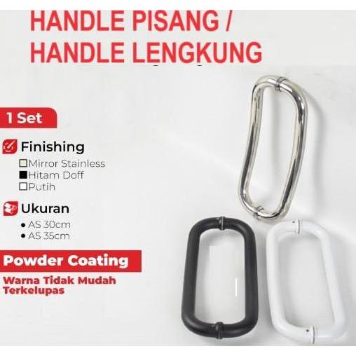 Truo - Handle Lengkung / Handle Pisang / Handle Pintu Aluminium Lengkung