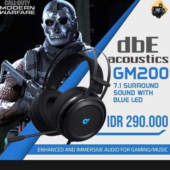 The- Dbe Gm200 7.1 Virtual Surround Sound Gaming Headset / Headphone