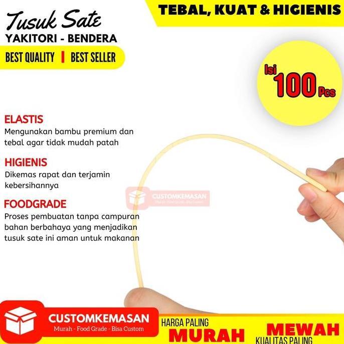 Yuks- Tusuk Sate Yakit / Tusuk Yakit / Tusukan Sate / Tusuk Sate Panjang / Tusuk Sate Bambu / Tusuk 
