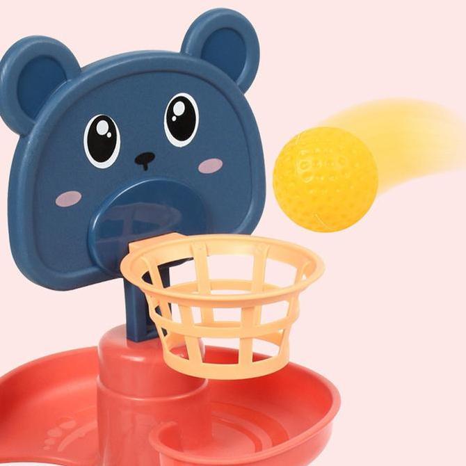 Mainan Edukasi Anak DIY Seluncuran Bola Kelereng Puzzle Rolling Ball Rotating Orbit tiga tujuh sembi