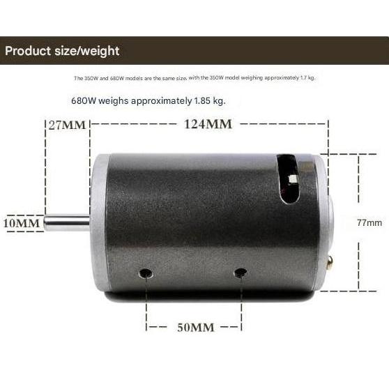HARGA DISC - Dinamo Motor DC 220V 300W/350W/400W/680W High Speed / Motor Mesin Bubut Mini (8768)