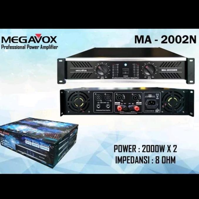 POWER AMPLIFIER MEGAVOX MA2002N/MA 2002N 2 X 2000 WATT