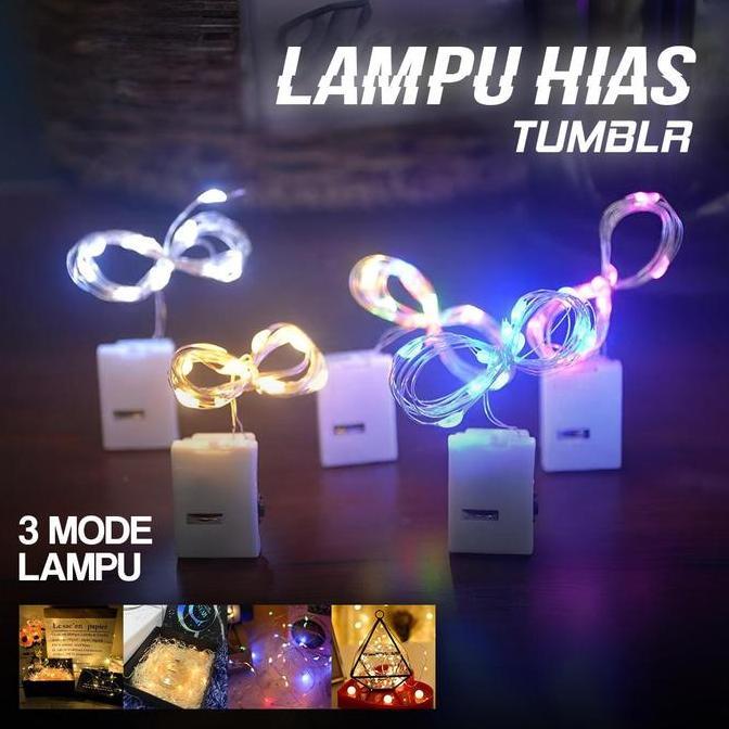 PREMIUM / LAMPU HIAS TUMBLR KAWAT LED DEKORASI BONEKA BOBA BALON BUNGA