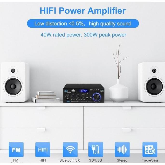 Kerndy Ak-45 12volt Compact Size Audio power Amplifier Portable