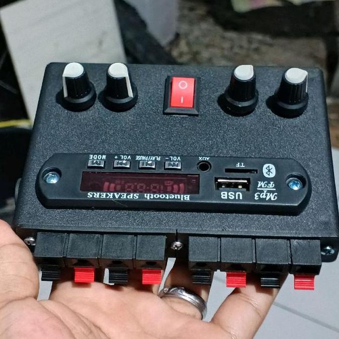 Power Ampli Mini Bluetooth 4CH Cocok Buat Sound Miniatur Amplifier