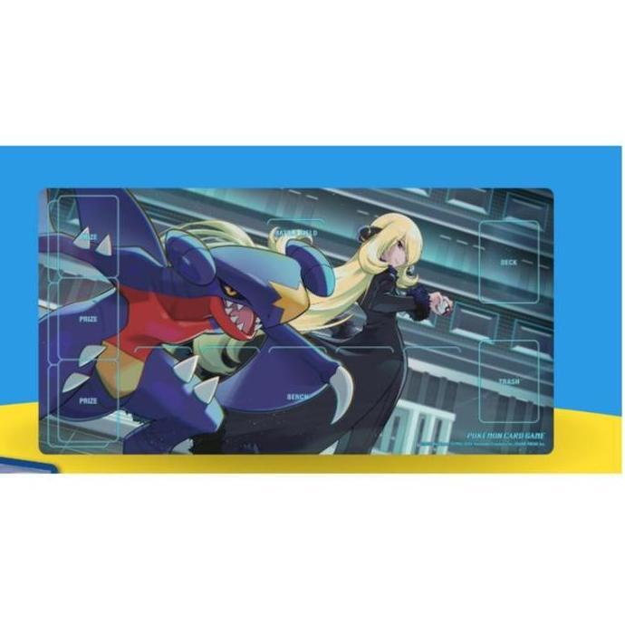 Pokemon Rubber Playmat Cynthia And Garchomp 9433295