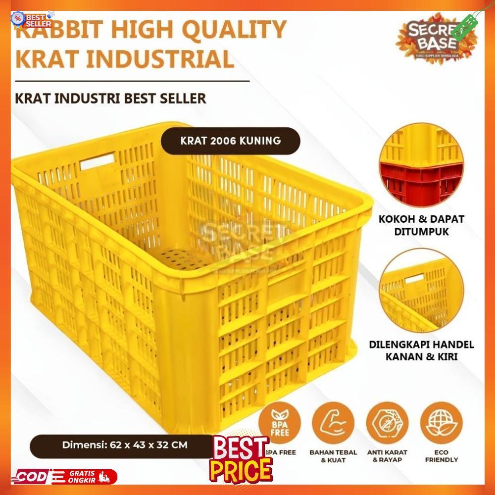 RABBIT HIGH QUALITY KRAT INDUSTRIAL 2006 - Keranjang Serbaguna / Krat Industri Tebal