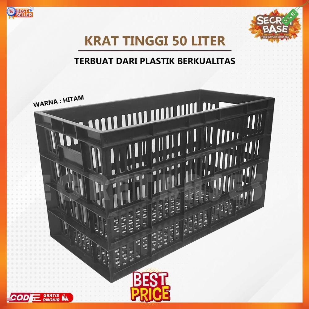 KRAT TINGGI 50 LITER - Krat Rak Piring / Keranjang Pakaian Serbaguna