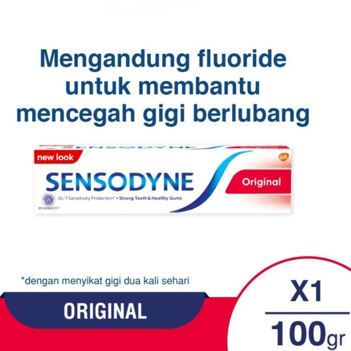 SENSODYNE PASTA GIGI ORIGINAL FLAVOUR 100 GR / PASTA GIGI SENSODYNE
