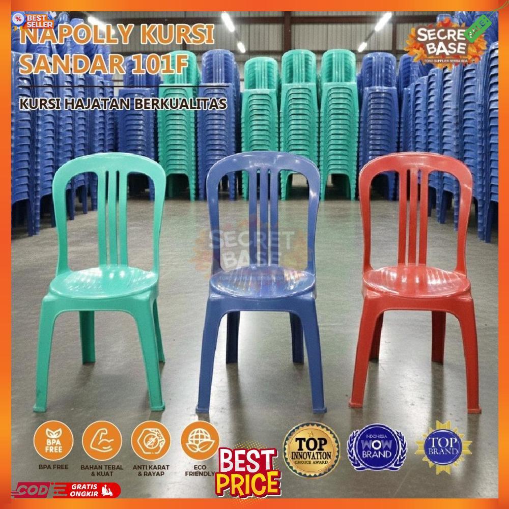 NAPOLLY KURSI SANDAR F 101 - Kursi Sandar Plastik / Kursi Hajatan / Kondangan