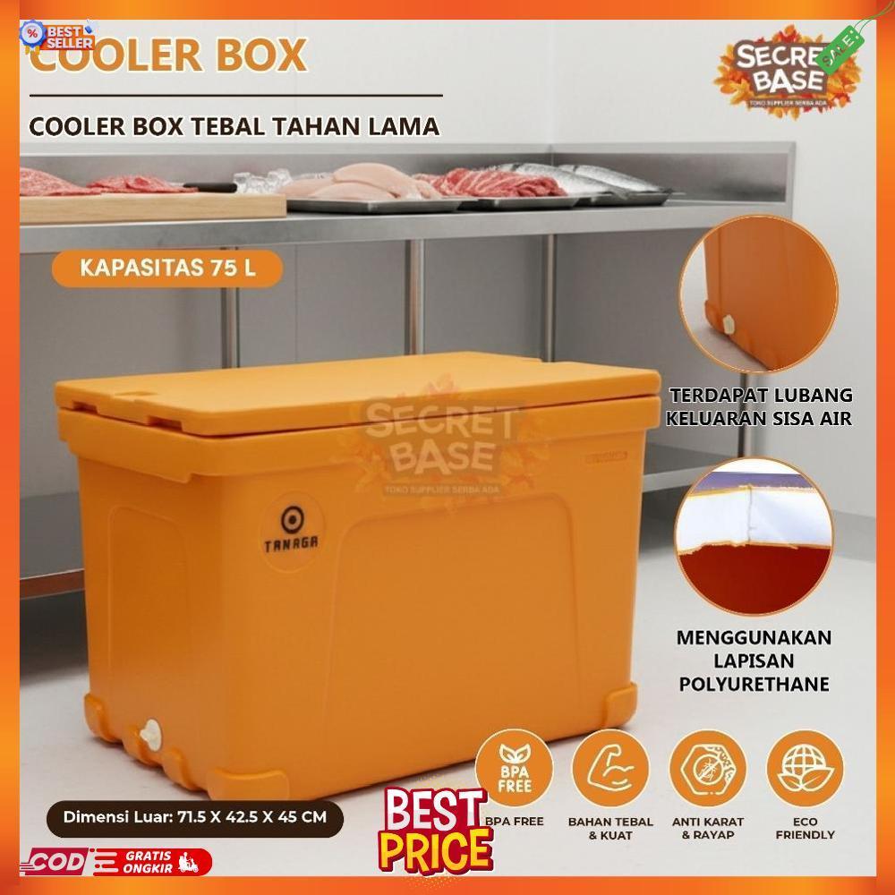 COOLER BOX 75L - Container Box / Termos Es Kotak / Ice Box / Tempat Es Batu / Daging / Ikan