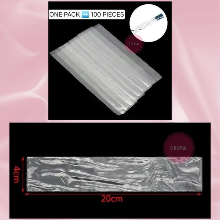 [100 Pcs] Dental Periapical X-Ray Sensor Protect Cover Plastik Pelindung Alat Rontgen Gigi Pack