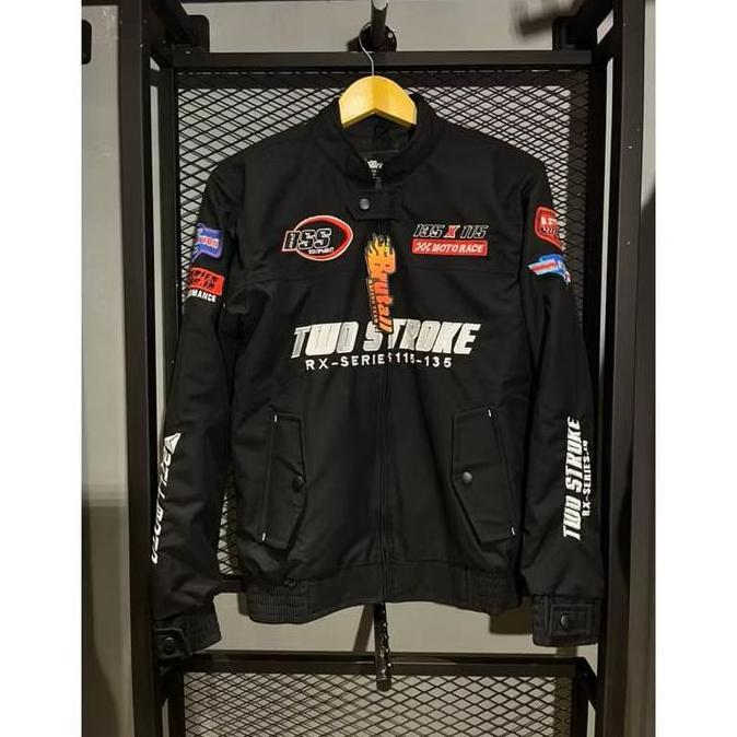 PREMIUM / Brutal Jaket Two Stroke Rx Series Vol 4 Hitam Merah Biru Jacket 2 tak 115 135 cc