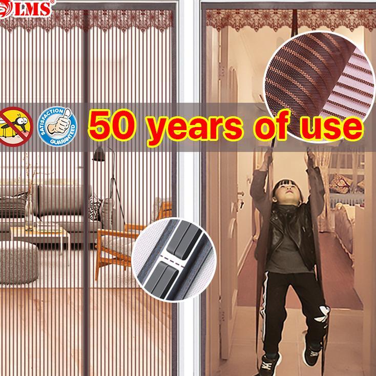 Tirai Magnet Anti Nyamuk 90210Cm/100210Cm Tirai Pintu Magnet Jaring Nyamuk Pintu