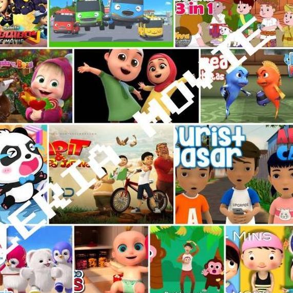 Paket Populer FILM KARTUN EDUKASI ANAK & FLASHDISK 32GB FULL FREE OTG