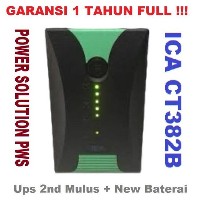 UPS ICA CT382B 600VA / 300Watt With AVR Stabilizer [ UPS 2ND Mulus + New Baterai Bergaransi ]