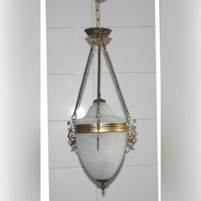 FL 183 / 3 LAMPU GANTUNG HIAS TERAS CLASSIC MINIMALIS KACA KANOPI