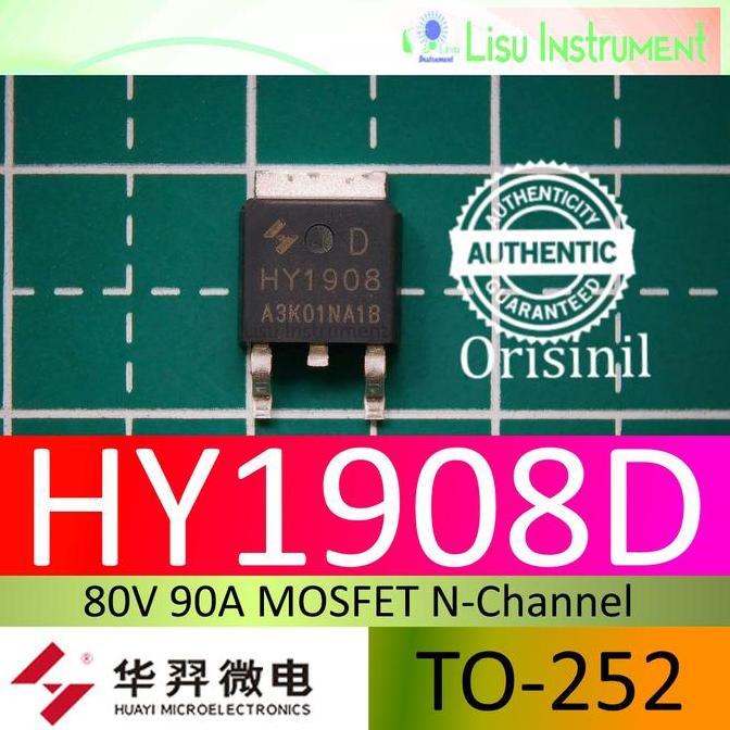 MOTRONICS HY1908D HY1908 80V 90A MOSFET N-CHANNEL TO-252 ORIGINAL HUAYI