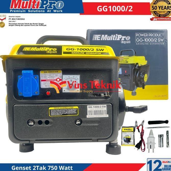 Multipro Gg12 Mesin Genset Listrik Genset Bensin 2Tak Generator Genset 750Watt Gg 12