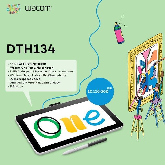Baxiroh76 - Wacom One Pen Display 13 Touch Pen Display Dth134 Dth 134 Display 13"
