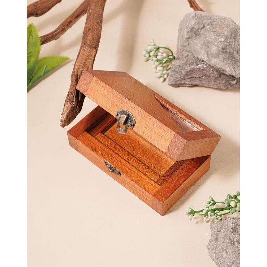 PREMIUM / Box / Kotak Album Foto Kayu / Wooden Album Box ukuran 4R - Aranya Box