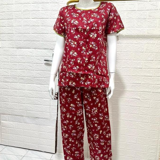Ling- Piyama Cp Setelan L Ld 110Cm Katun Sabata Halus Pretty Girl