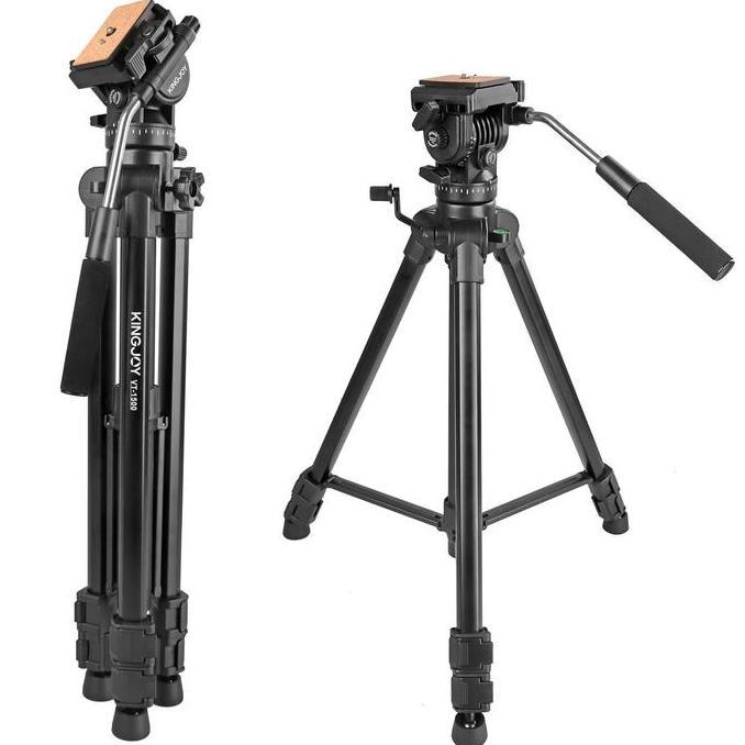 Promo Tripod Video Kingjoy Vt-1500 Fluidhead Profesional Video Kamera